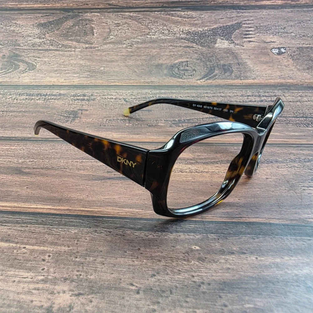 DKNY DY 4048‎ 3016/73 Dark Tortoise Butterfly Eyeglasses Frames 55-17-130